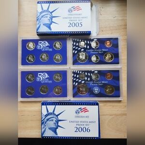 United States Mint Proof Set 2005 and 2006